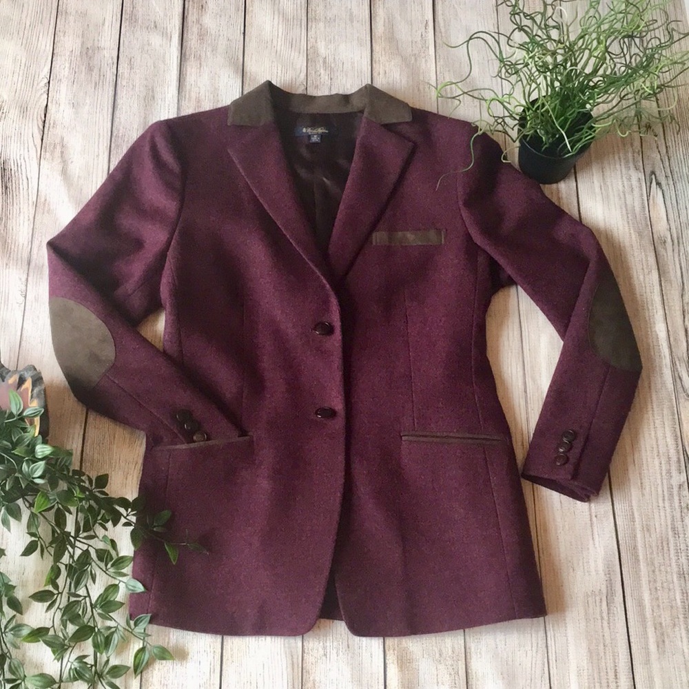 Brooks Brothers Purple Wool Blazer